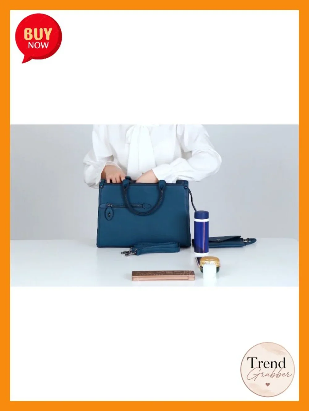 Vegan Leather Satchel Tote with Matching Wallet, Top Handle & Shoulder Strap